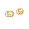 Gucci Running G Diamond 18K Yellow Gold Stud Earrings 1 Gucci Running G Diamond 18K Yellow Gold Stud Earrings -Fashion Jewelry & Accessories 0400097700567