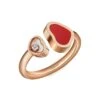 Chopard Happy Hearts 18K Rose Gold & Diamond Cuff Ring