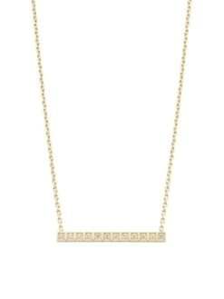 Chopard Collier Ice Cube Diamond & 18K Yellow Gold Necklace