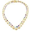 Africa 18K Yellow Gold & Mixed Gemstone Necklace -Fashion Jewelry & Accessories 0400099254101
