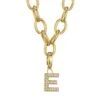 Princess Charms 18K Yellow Gold & Diamond Initial Charm -Fashion Jewelry & Accessories 0400099602819 INITIALE