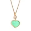 Chopard Happy Hearts 18K Rose Gold, Diamond & Chrysoprase Pendant Necklace -Fashion Jewelry & Accessories 0400099650956 ROSEGOLD