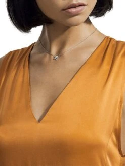 Enchanted Lotus Diamond & 18K White Gold Mini Pendant Necklace 8 Enchanted Lotus Diamond & 18K White Gold Mini Pendant Necklace -Fashion Jewelry & Accessories 0430048377053 WHITE A1