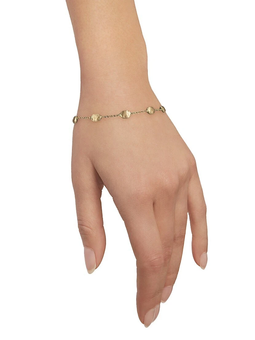 Siviglia 18K Yellow Gold Bead Bracelet 4 Siviglia 18K Yellow Gold Bead Bracelet - Image 2