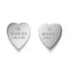 Gucci Sterling Silver Heart Earrings 1 Gucci Sterling Silver Heart Earrings -Fashion Jewelry & Accessories 0441460491425