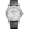 Chopard Happy Sport Stainless Steel, Diamond & Alligator-Strap Watch -Fashion Jewelry & Accessories 0445501891021