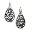 Pomellato Victoria 18K Rose Gold & White Agate Laser-Cut Drop Earrings -Fashion Jewelry & Accessories 0465968920690 ROSEGOLDBLACK