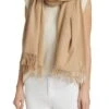 LORO PIANA Fringe Cashmere Scarf -Fashion Jewelry & Accessories 0474396197673 GOLDEN