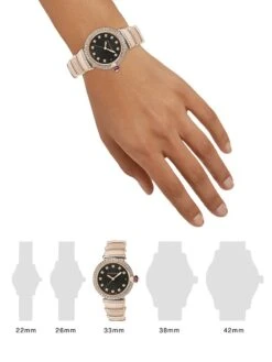 Bvlgari LVCEA 18K Rose Gold & Diamond Automatic Bracelet Watch -Fashion Jewelry & Accessories 0481711924517 A1