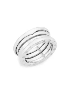 Bvlgari B.zero1 18K White Gold 3-Band Ring