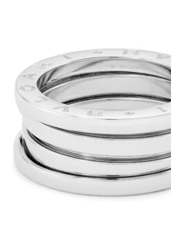 Bvlgari B.zero1 18K White Gold 3-Band Ring -Fashion Jewelry & Accessories 0481729393311 WHITEGOLD A3