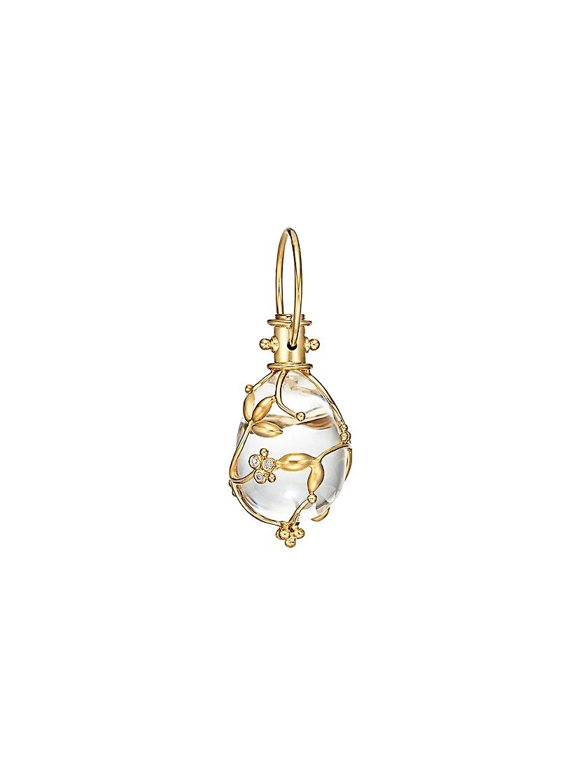 Tree Of Life Rock Crystal, Diamond & 18K Yellow Gold Medium Vine Amulet 3 Tree Of Life Rock Crystal, Diamond & 18K Yellow Gold Medium Vine Amulet