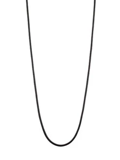 Black Leather Cord Necklace