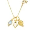 Rock Crystal, Moonstone, Diamond & 18K Yellow Gold Charm Necklace 2 Rock Crystal, Moonstone, Diamond & 18K Yellow Gold Charm Necklace -Fashion Jewelry & Accessories 0482794812234 YELLOWGOLD