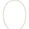 18K Yellow Gold Round Link Necklace Chain